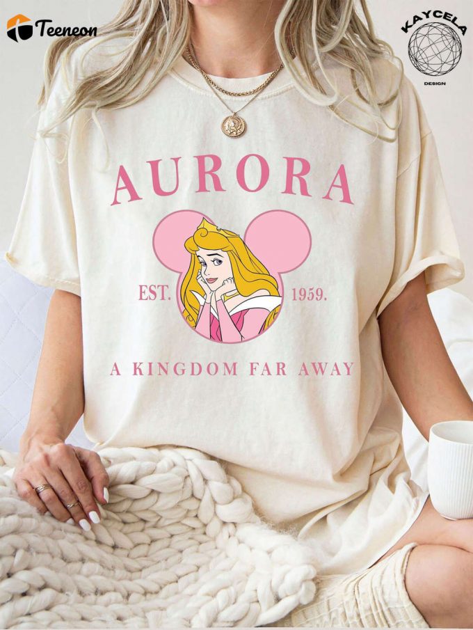 Disney Princess Shirt: Aurora Comfort Colors® Tee Est 1959 Sleeping Beauty Disney Trip Shirt - Limited Edition Princess Aurora Tees 1