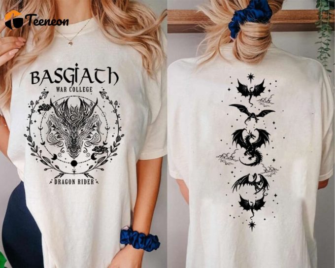 Basgiath War College Apparel: 2-Sided Sweatshirt Fourth Wing Shirt Hoodie 1