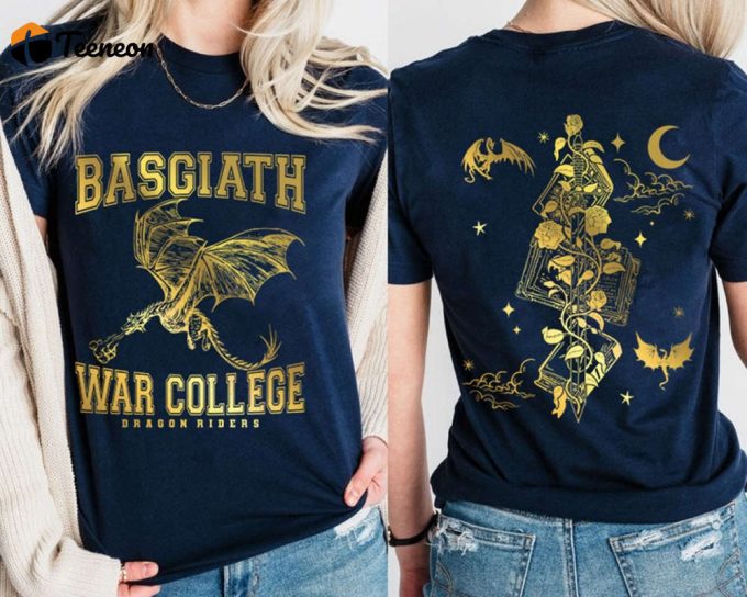 Dragon Rider Tshirt - Basgiath War College Fourth Wing Sorrengail Xaden Riorson Rebecca Shirt 1