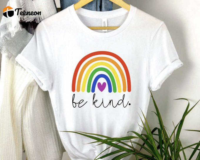 Be Kind Sign Language Shirt - Lgbt Pride Rainbow Inspirational &Amp;Amp; Equality Tee 1