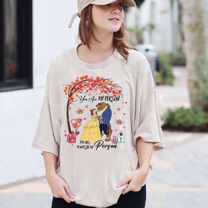 Disneyland Beauty And The Beast Couple Matching Shirt - Princess Belle Valentine S Day Shirts 2