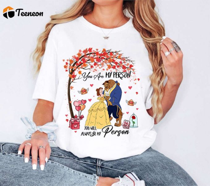 Disneyland Beauty And The Beast Couple Matching Shirt - Princess Belle Valentine S Day Shirts 1