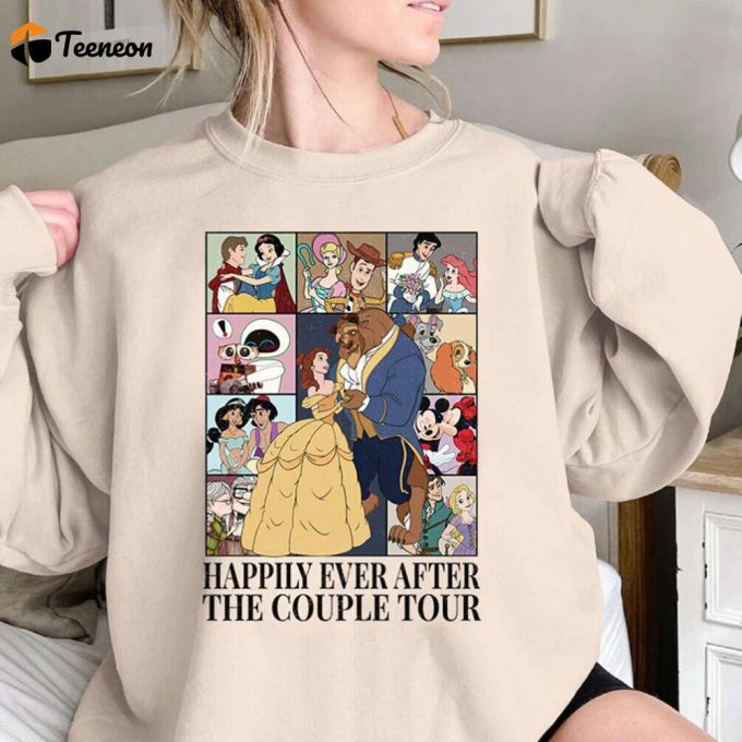 Beauty And The Beast Eras Tour Shirt Happily Ever After Disneyland Shirt Disneyworld Shirt Magic Kingdom Shirt Wdw Couple Tour Shirt 1