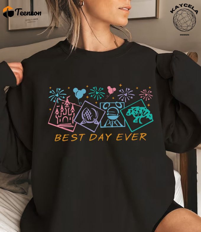 Experience The Best Day Ever With Our Disney Theme Park Shirt - Perfect For Cute World Travelers And Magic Kingdom Outfits At Epcot Tee! 1