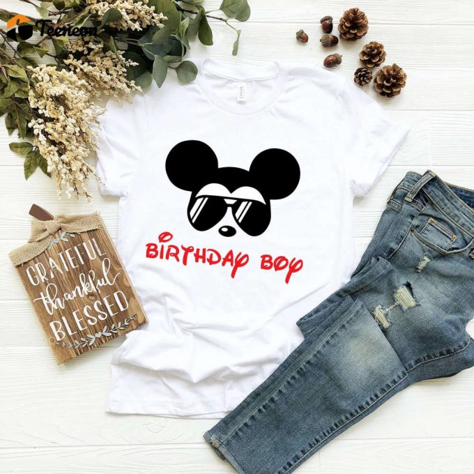 Birthday Boy &Amp;Amp; Squad Mickey Minnie Family Group Shirts - Celebrate With Disney! 1