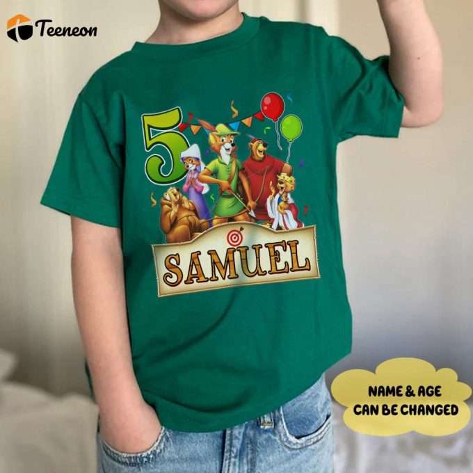 Robin Hood Birthday Shirts For Kids: Engaging Family Tee For Boys &Amp;Amp; Girls 1