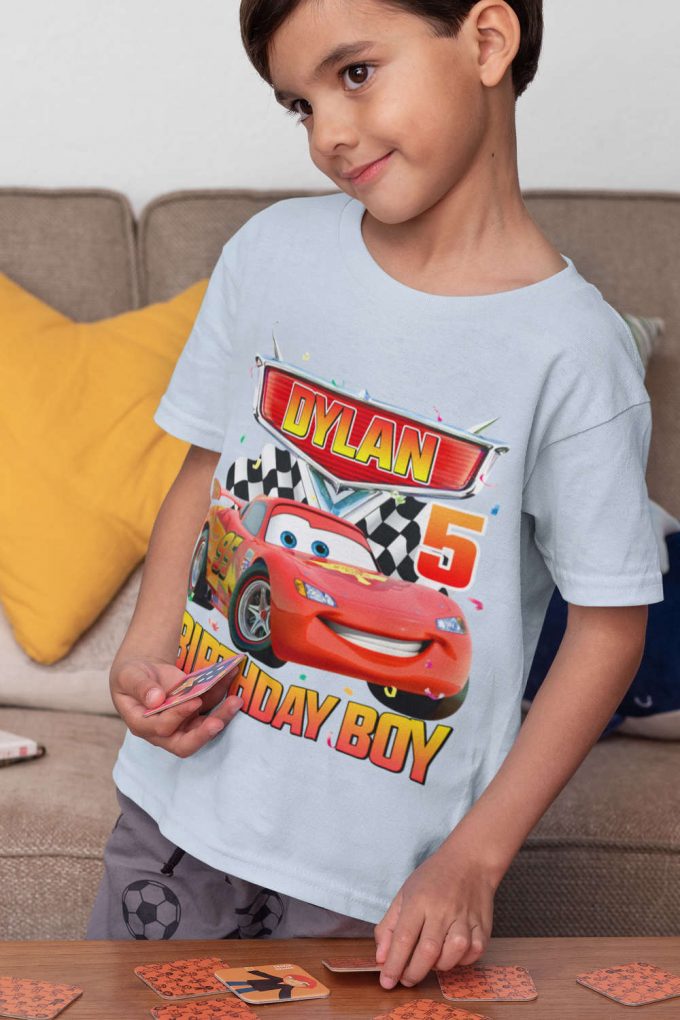 Fun &Amp; Stylish Cars Lightning Mcqueen Birthday Shirts For Boys Any Age &Amp; Family Shirts 2