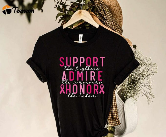 Empowering Breast Cancer Support T-Shirt: Warrior Tee Survivor Shirt Stronger Than Cancer – Unique Cancer Awareness Gifts 1