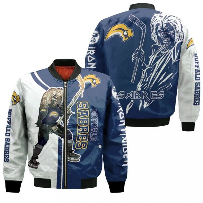 Buffalo Sabres And Zombie For Fans Bomber Jacket - Gift For Men Women 2