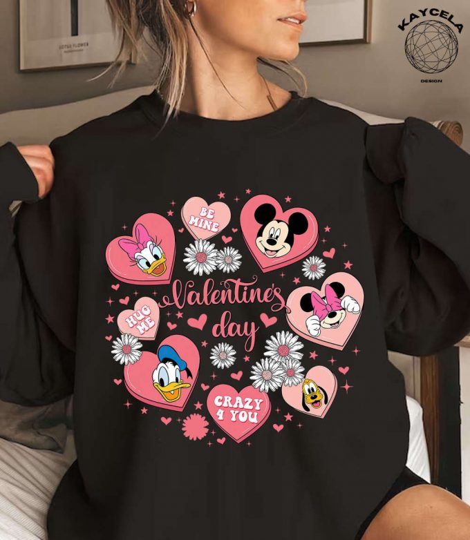 Disneyland Valentines Day Shirt Comfort Colors® Mickey And Friends Tshirt Disney Trip Valentine Gift Disney Valentine Shirt 2