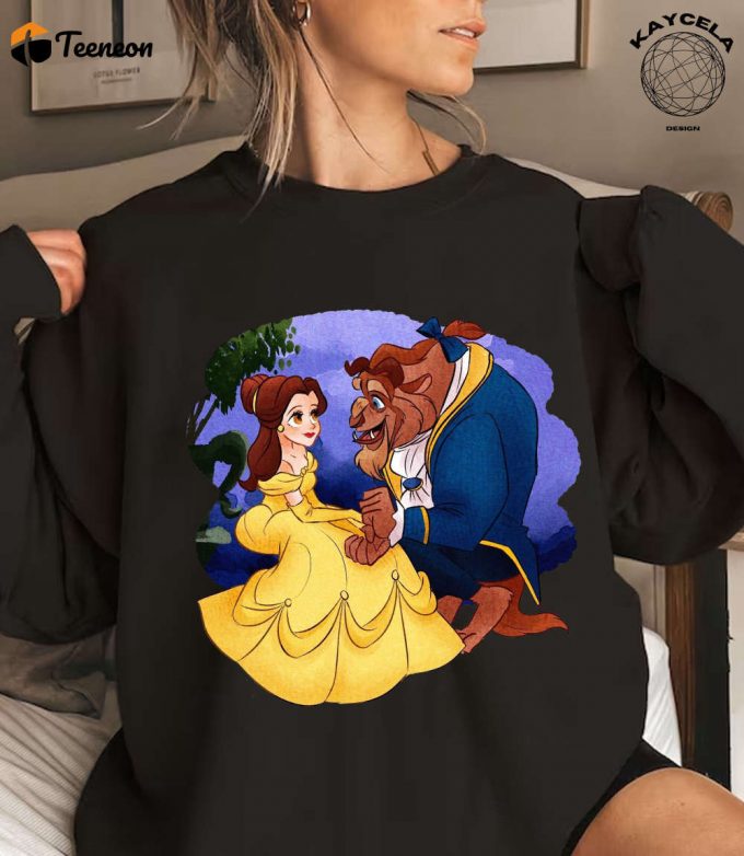 Beauty And The Beast T-Shirt: Comfort Colors® Vintage Disney Princess Belle Tees – Disney Characters Shirts 1