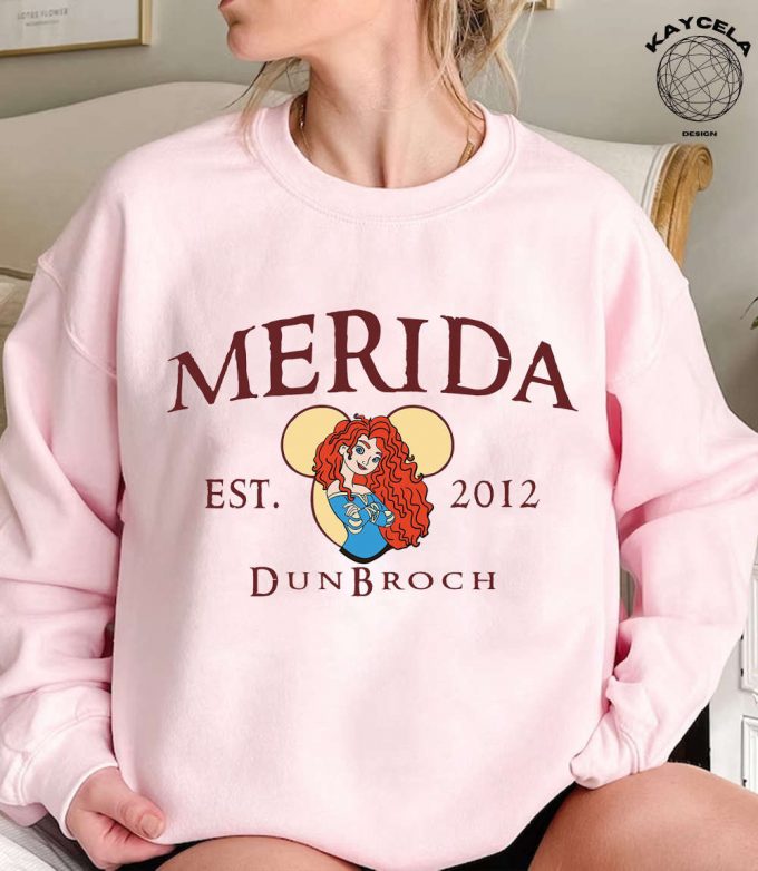 Shop The Exclusive Comfort Colors® Vintage Disney Merida Shirt Merida Est 2012 Disney Vacation Tee! Explore The Magic Of Disney Princesses With Disneyworld Shirts 2