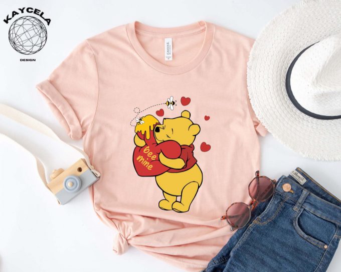 Get Cozy With Comfort Colors® Winnie The Pooh Be Mine Valentine Shirt Celebrate Disneyland Valentines Day With Disney Valentine Shirt For Women 2