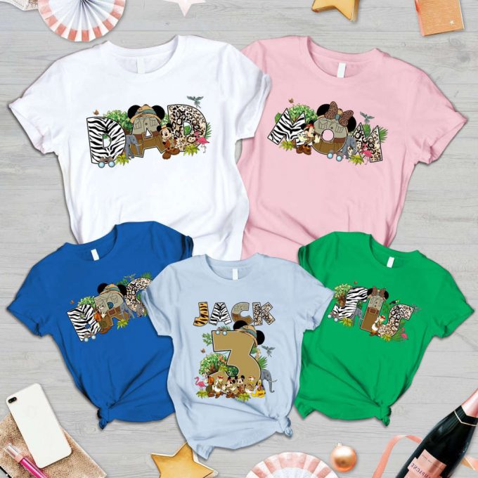 Animal Kingdom Birthday Shirts: Custom Squad Girl Boy &Amp; Safari Family Shirts 2