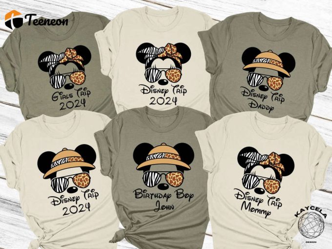 Disney Animal Kingdom Safari Shirt 2024: Custom Matching Family Crew Birthday Shirts – Disneyworld Family Shirts