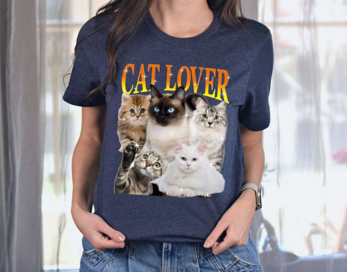 Custom Cat T-Shirt &Amp; Personalized Pet Love Sweatshirt: Unique Gift For Cat Owners With Custom Text &Amp; Photo Shirt Options 2