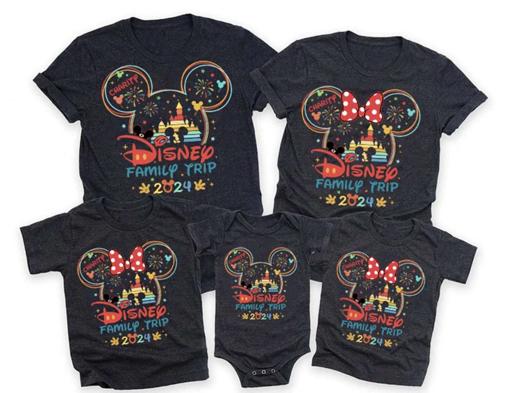 Custom Disneyland 2024 Family Vacation Shirt Disneyworld 2024 Trip Shirt 2