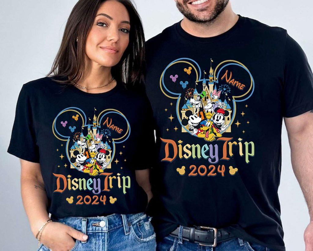 Custom Disneyland 2024 Family Trip Shirt Personalized Vacation Outfit 2