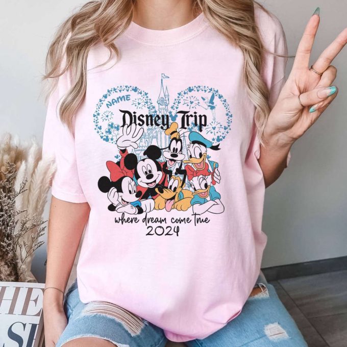 2024 Custom Disneyland Family Trip Shirts: Magical Disney Vacation Tees At Magic Kingdom 2