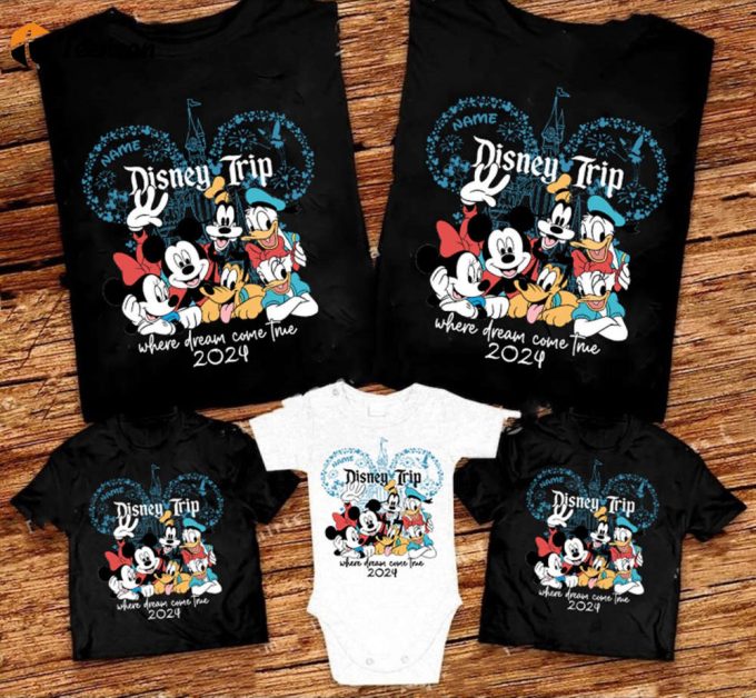 Disneyland Family Trip 2024 Shirts Custom Vacation Tee Where Dreams Come True 1