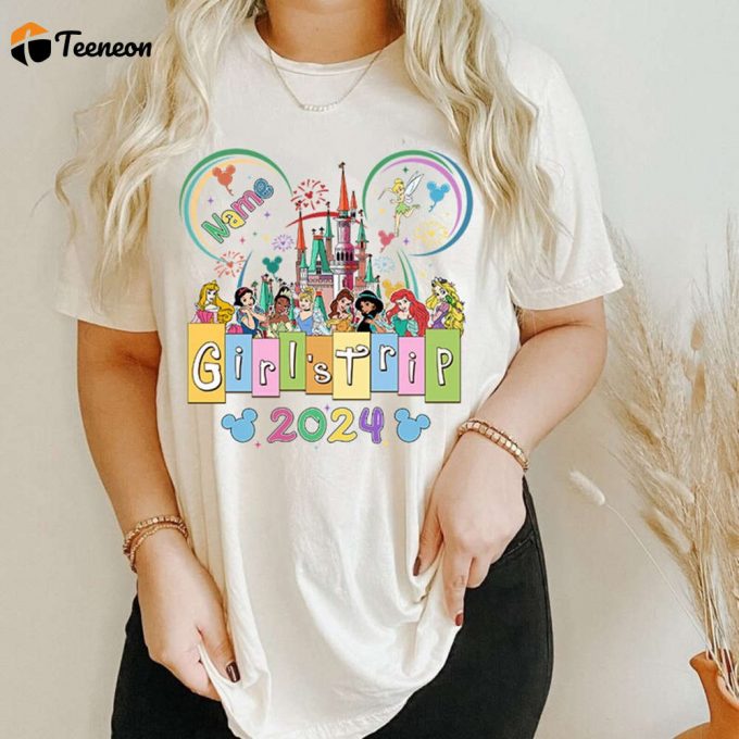 Disneyland Girls Trip 2024 Shirt Custom Family Vacation Tee 1