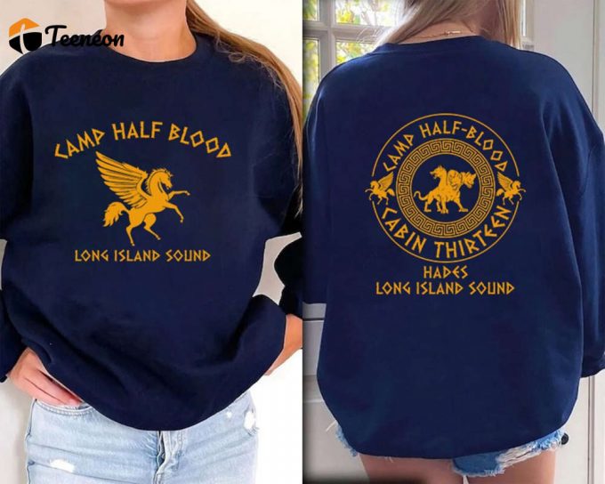 Percy Jackson Sweatshirt Hoodie T Shirt - Custom Camp Half Blood &Amp;Amp; Camp Jupiter Shirt - Bookish Gift 1