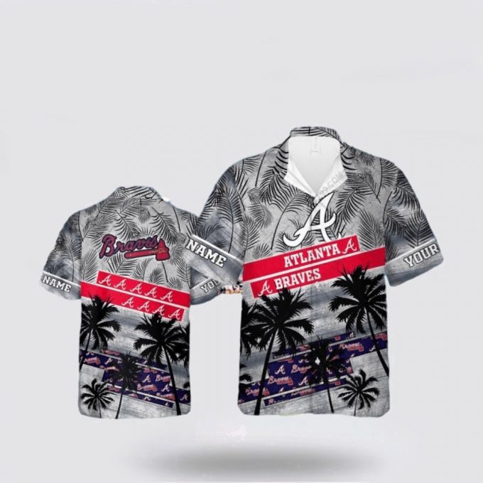 Customized Mlb Atlanta Braves Hawaiian Shirt Palm Tree Mlb For Fan Mlb 2