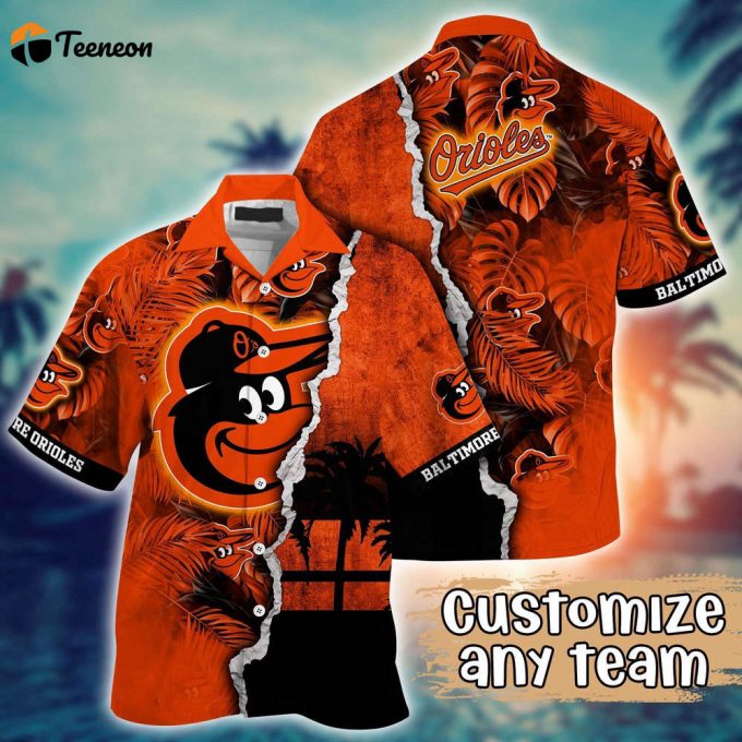 Customized Mlb Baltimore Orioles Hawaiian Shirt Champion Chic Couture For Fans 1