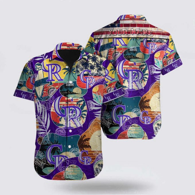 Customized Mlb Colorado Rockies Hawaiian Shirt Dive Into Tropical Style For Fan Mlb 2