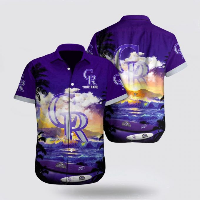 Customized Mlb Colorado Rockies Hawaiian Shirt Set Your Spirit Free For Fan Mlb 2