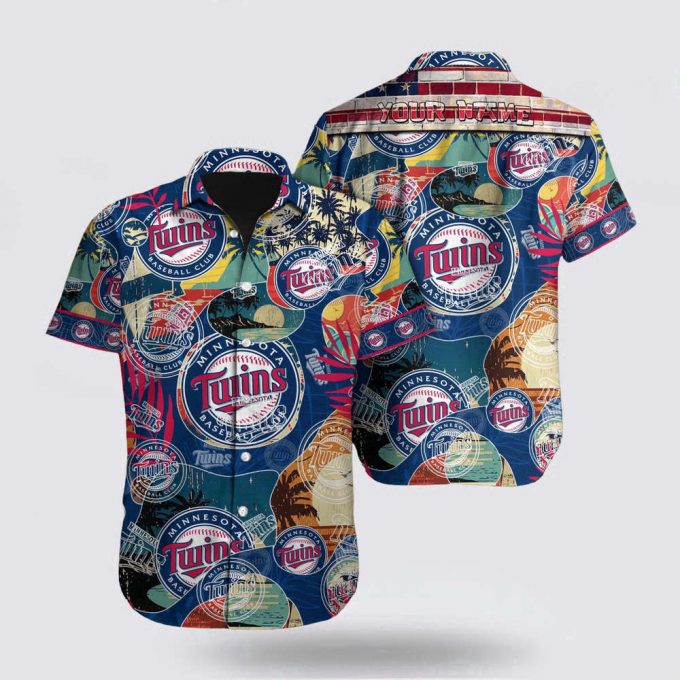 Customized Mlb Minnesota Twins Hawaiian Shirt Surfing In Style For Fan Mlb 2