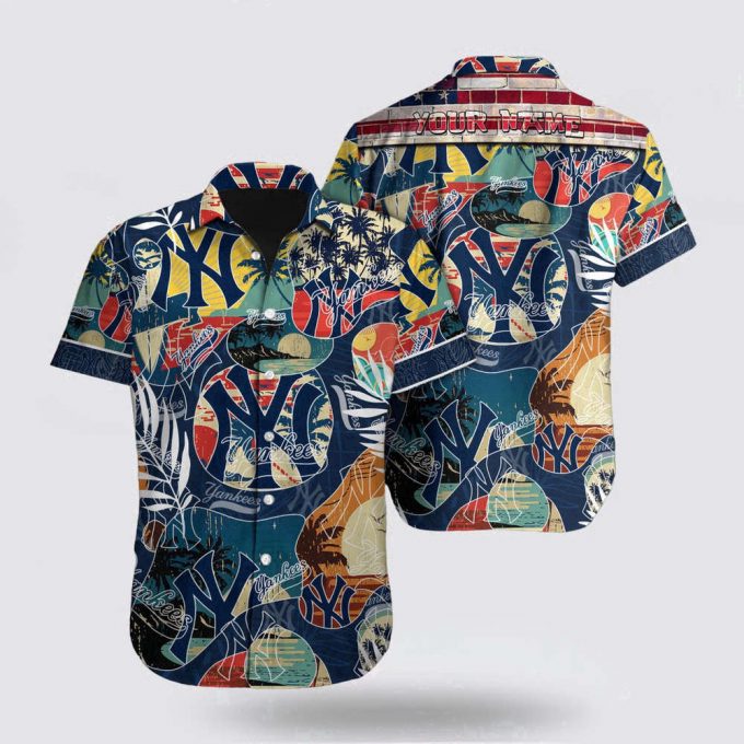 Customized Mlb Newyork Yankees Hawaiian Shirt Let Your Imagination Soar For Fan Mlb 2