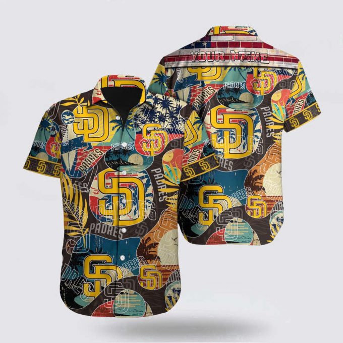 Customized Mlb San Diego Padres Hawaiian Shirt Dive Into Tropical Style For Fan Mlb 2