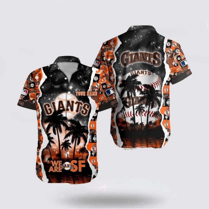 Customized Mlb San Francisco Giants Hawaiian Shirt Logo Coconut Pattern For Fan Mlb 2