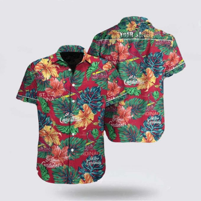 Customized Mlb St Louis Cardinals Hawaiian Shirt Floral Tropical For Fan Mlb 2