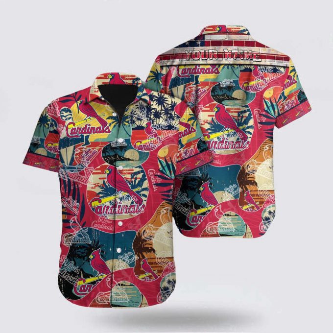 Customized Mlb St Louis Cardinals Hawaiian Shirt Immerse Yourself For Fan Mlb 2