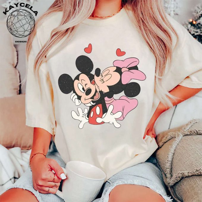 Cute Mickey Minnie Valentine Shirt: Disney Valentine S Day Gift Vintage Design – Perfect Valentine Shirt For Disney Fans! 2