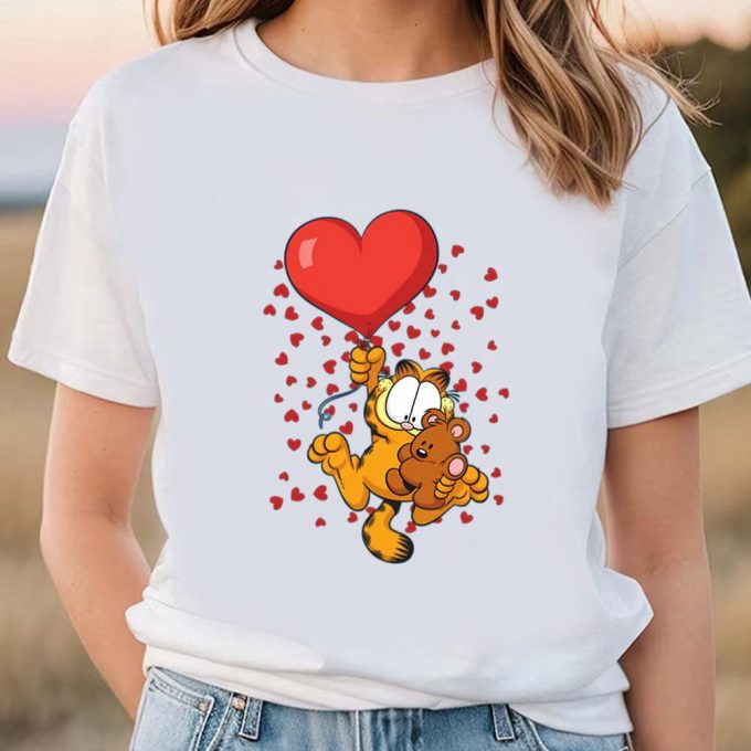 Cute Valentines Day Shirts, High On Love Garfield Valentinet-Shirt 2