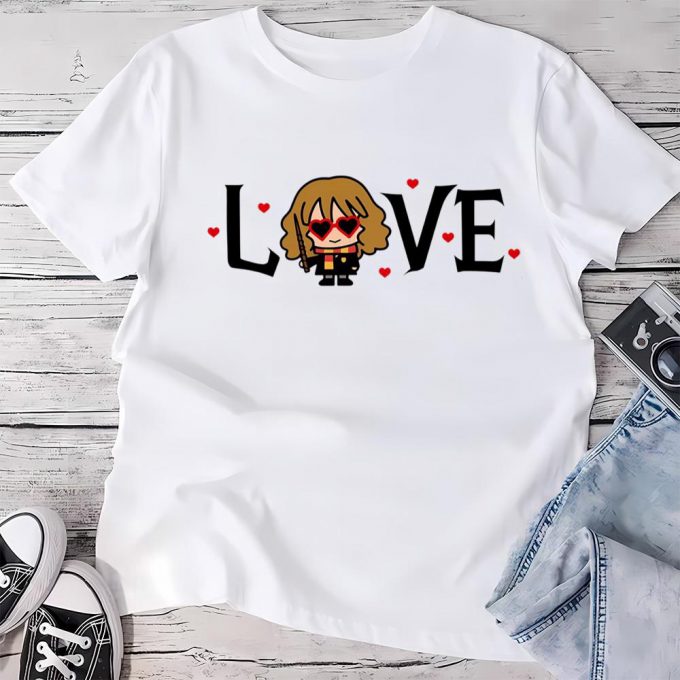 Cute Valentines Day Shirts, Hogwarts Harry Potter Valentine T-Shirt 2