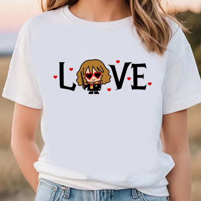 Cute Valentines Day Shirts, Hogwarts Harry Potter Valentine T-Shirt 3