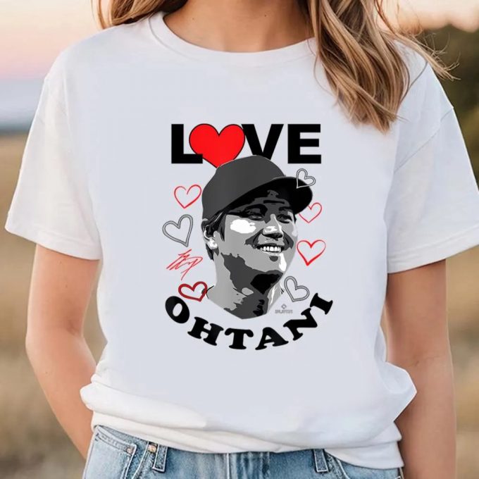 Cute Valentines Day Shirts, Love Shohei Ohtani Valentine Los Angeles Baseball Mlbpa T-Shirt 2