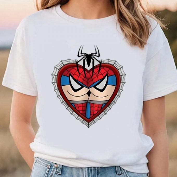 Cute Valentines Day Shirts, Marvel Valentine’s Day Love Spider Man Valentine Shirt 3