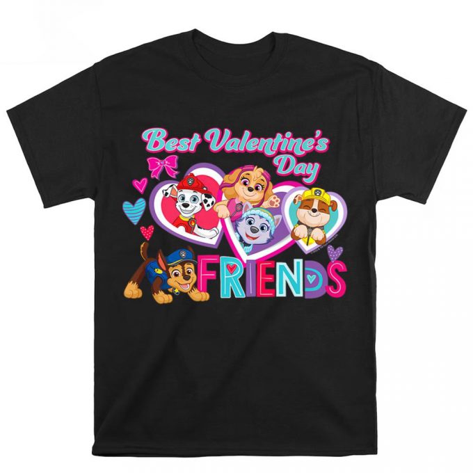 Cute Valentines Day Shirts, Paw Patrol Best Valentine’s Day T-Shirt 3