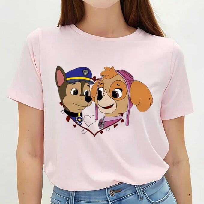 Cute Valentines Day Shirts, Paw Patrol Cute Puppy Love Valentines Day Shirt 3