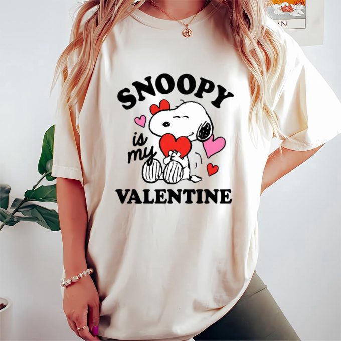 Cute Valentine S Day Shirts: Peanuts Snoopy My Valentine T-Shirt 2