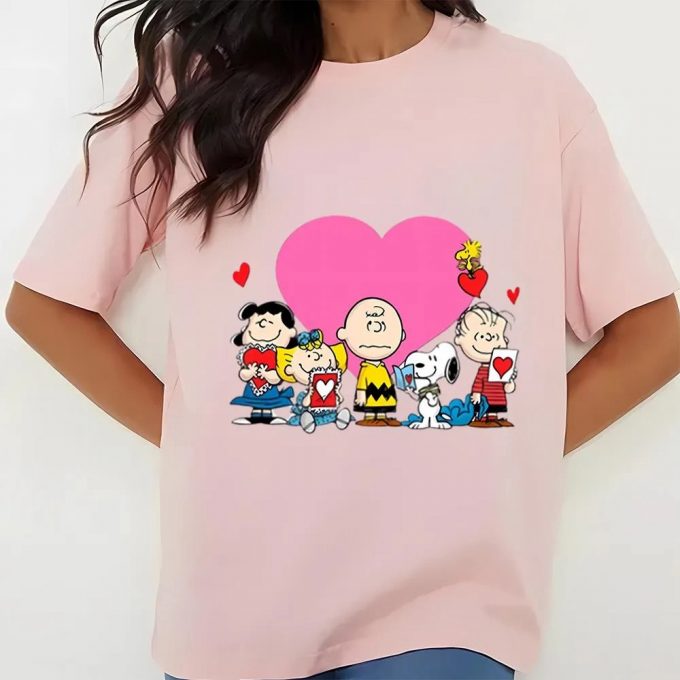 Cute Valentine S Day Shirt: Peanuts Snoopy Sleeve Shirt 2