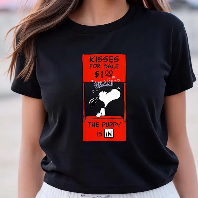 Adorable Snoopy Valentines Kissing Booth Shirt - Perfect For Valentine S Day! 7