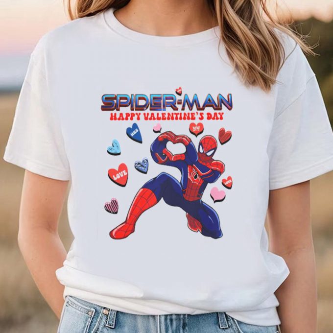 Cute Spiderman Valentines Day Shirts – Spread Love With Happy Valentines Day Shirt 2