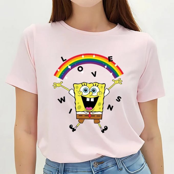 Cute Valentines Day Shirts, Spongebob Squarepants Love Shirt 2