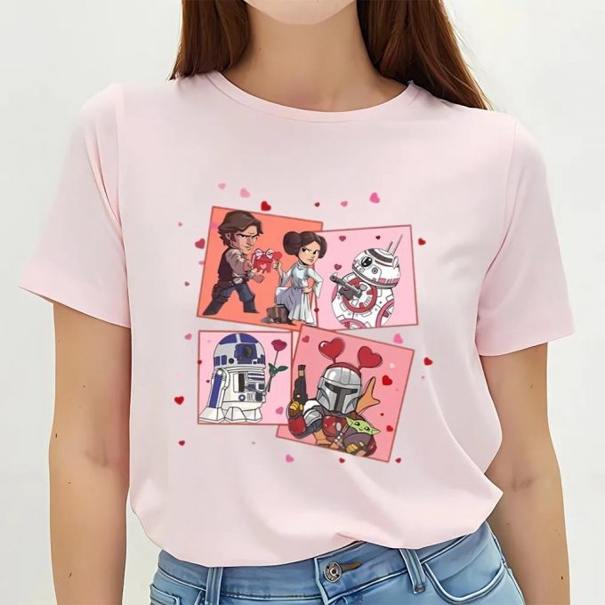 Cute Valentines Day Shirts, Star Wars Character Valentine Shirt 3